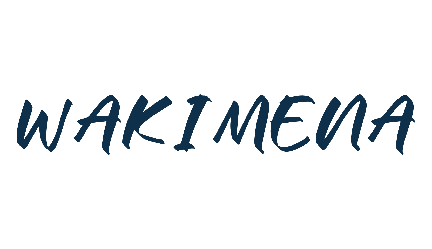 Wakimena, brush font preview