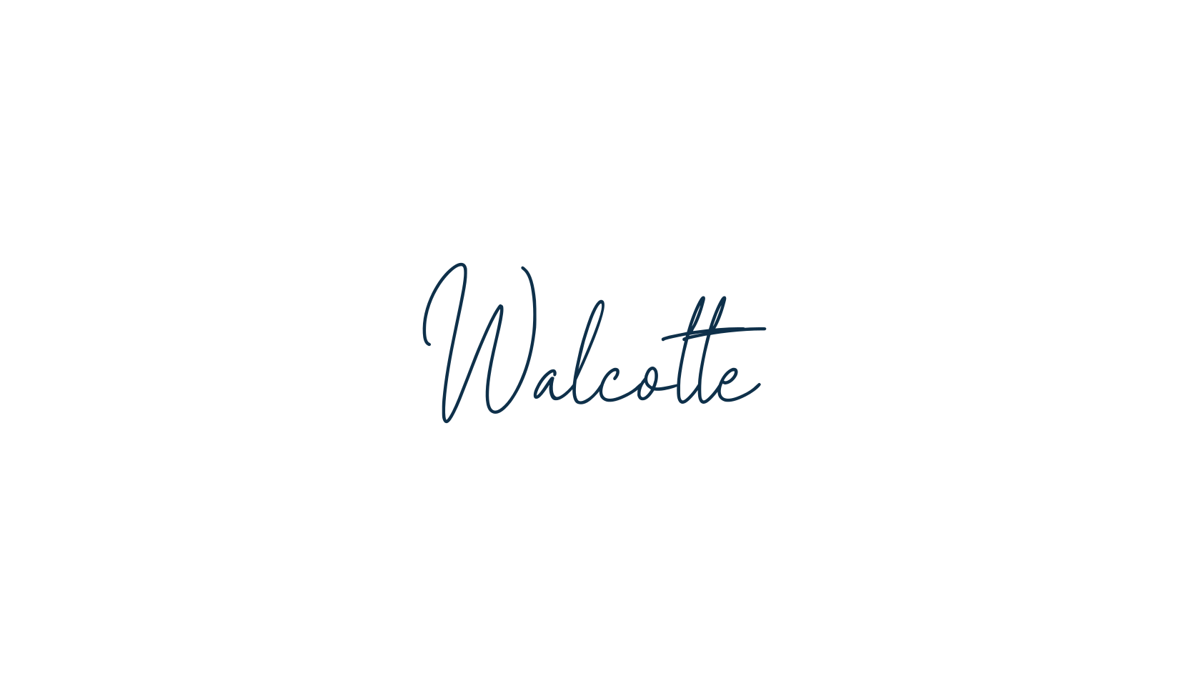 Walcotte, handwriting font preview