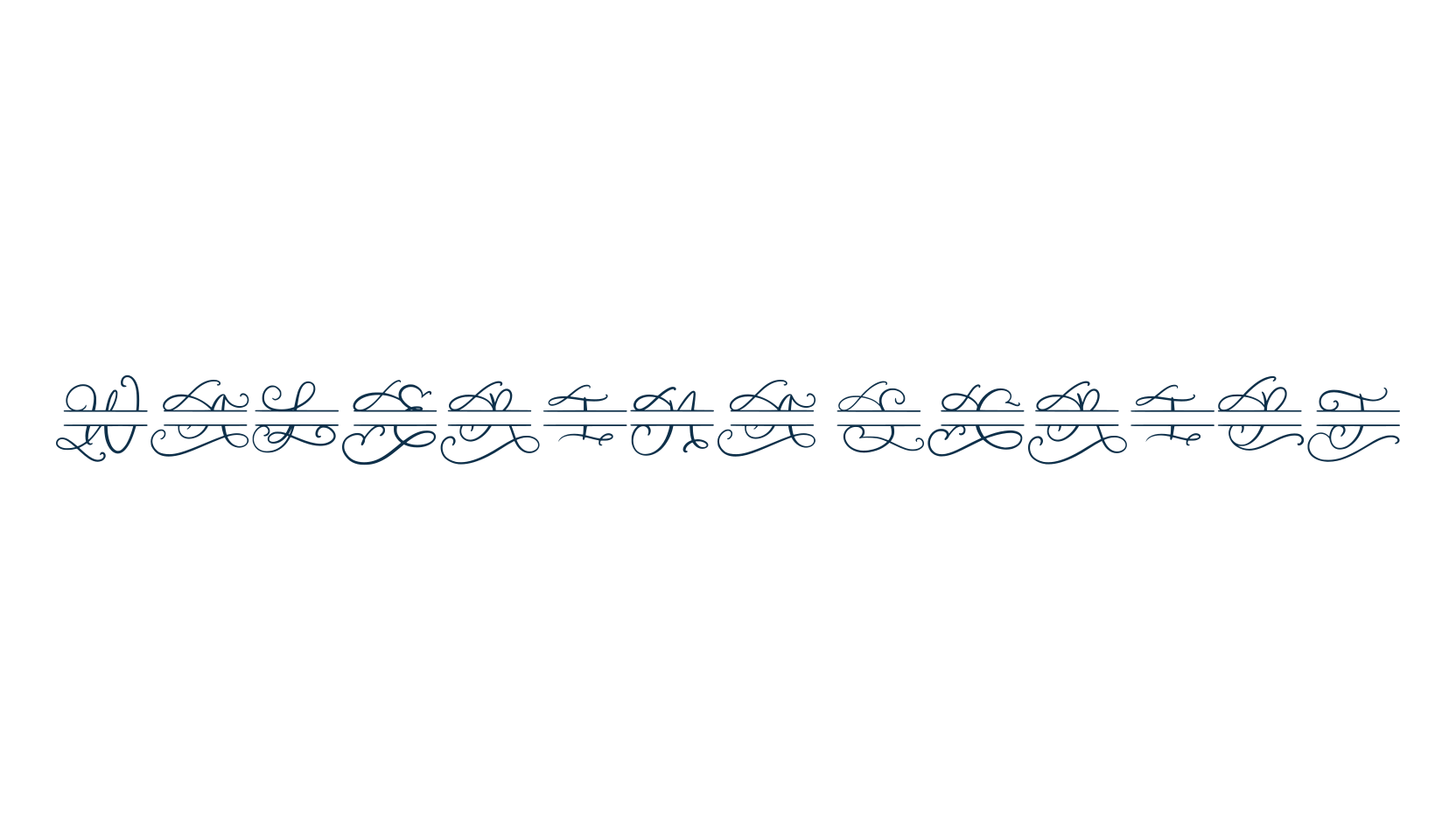 Walerina Script, handwriting font preview