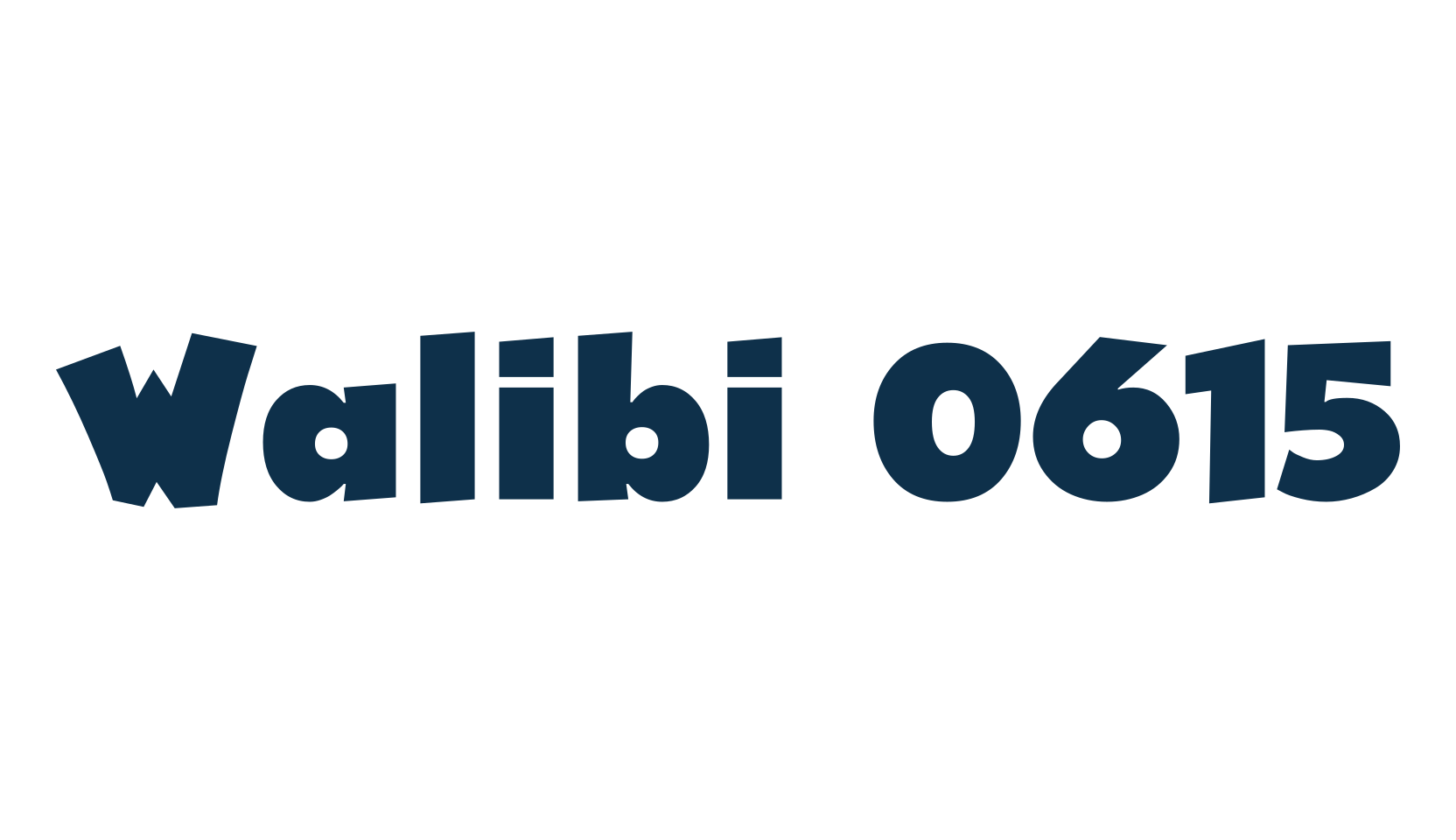 Walibi 0615, fancy cartoon decorative font preview