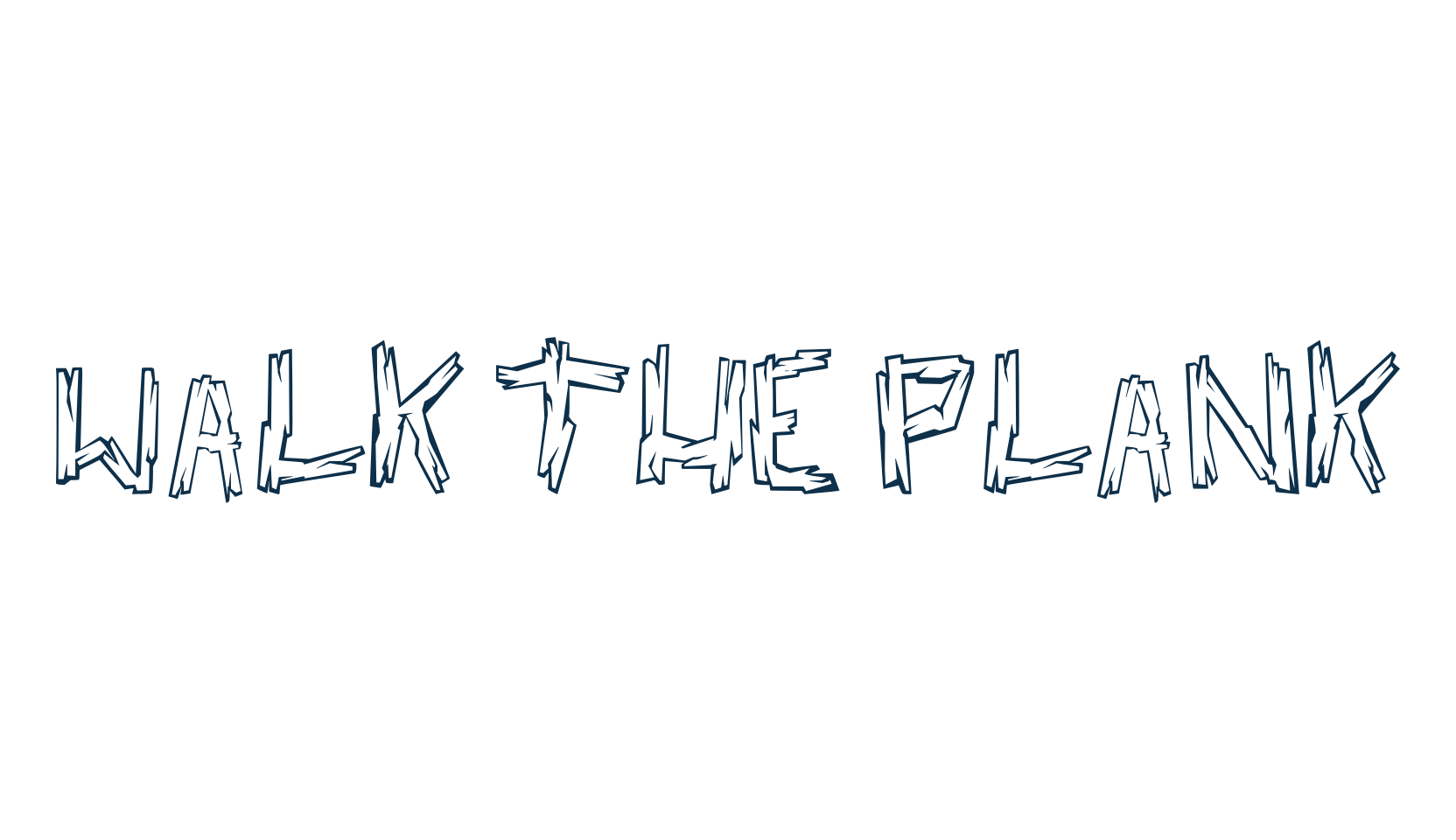 Walk the Plank, cartoon font preview