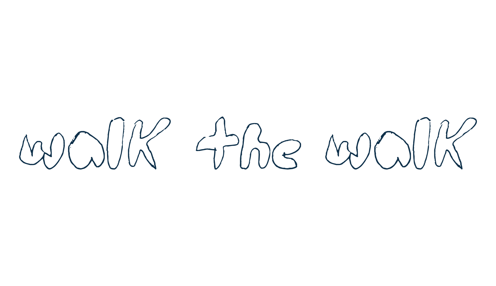 Walk the walk, fancy cartoon decorative font preview