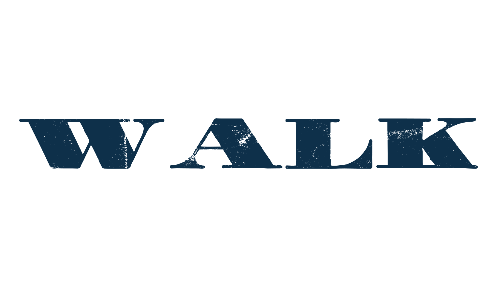 Walk, fancy eroded decorative font preview