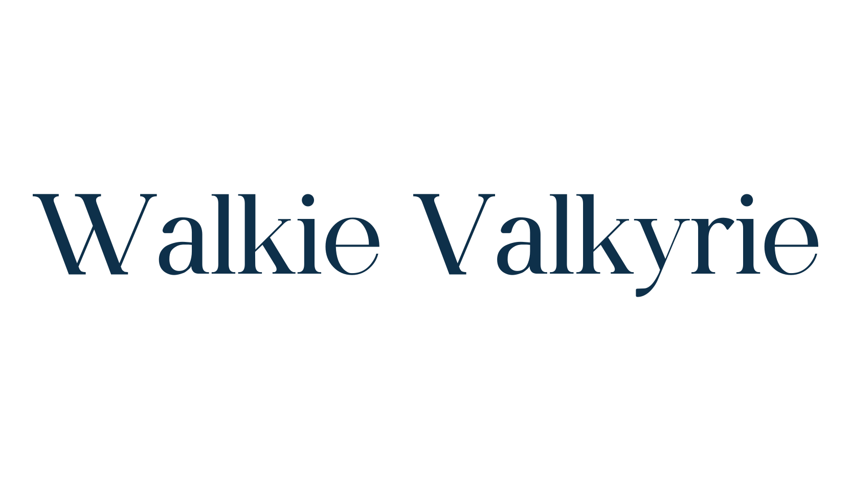 Walkie Valkyrie, basic serif font preview