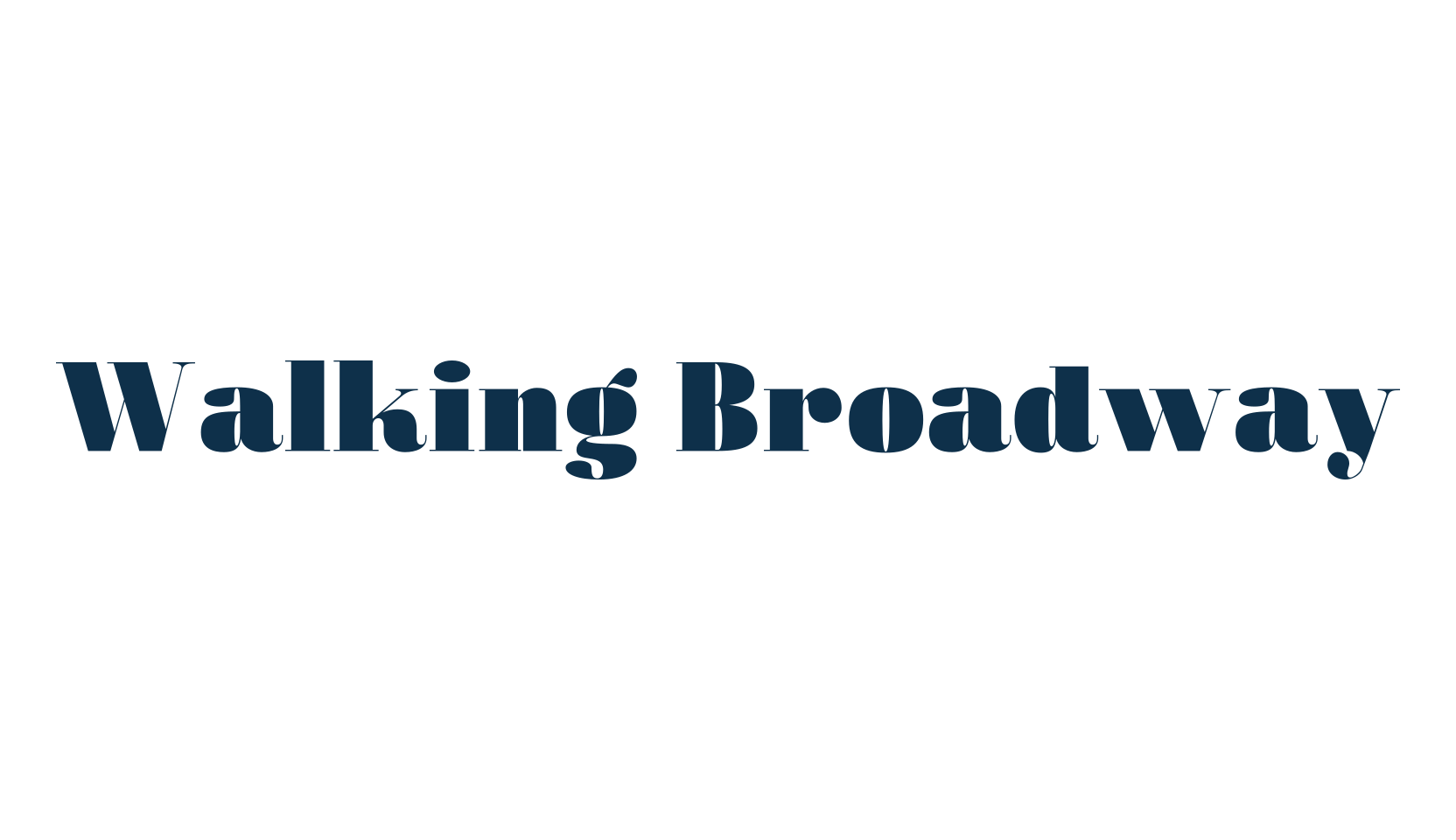 Walking Broadway, basic serif font preview