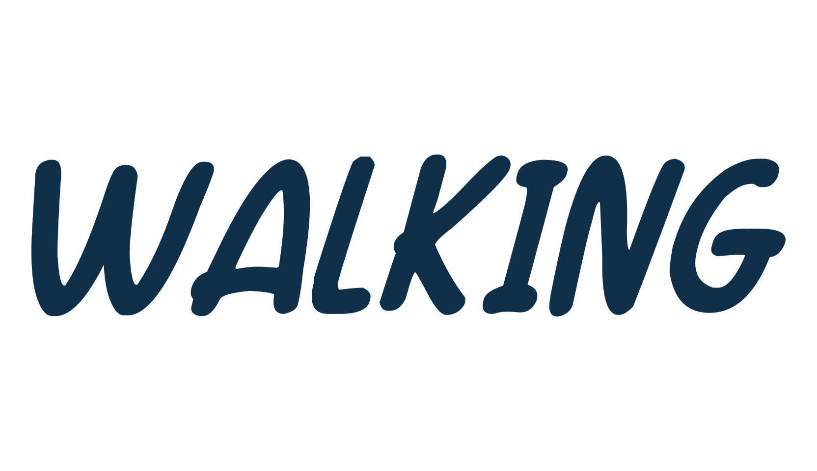 Walking, fancy cartoon decorative comic font preview