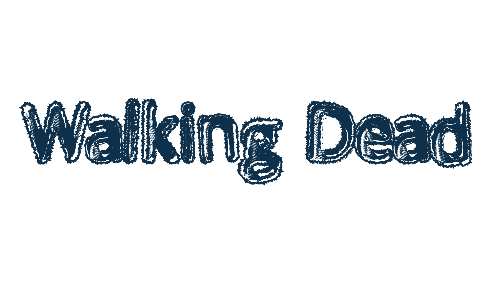 Walking Dead, destroy font preview