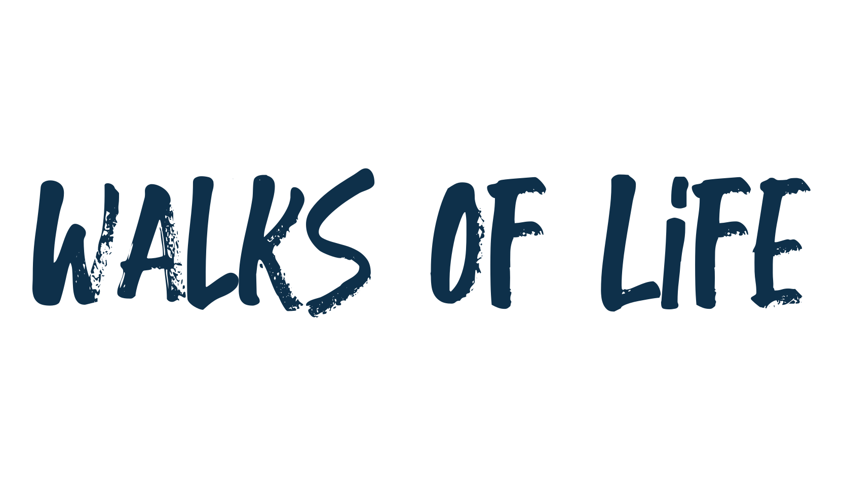 Walks Of Life, brush font preview