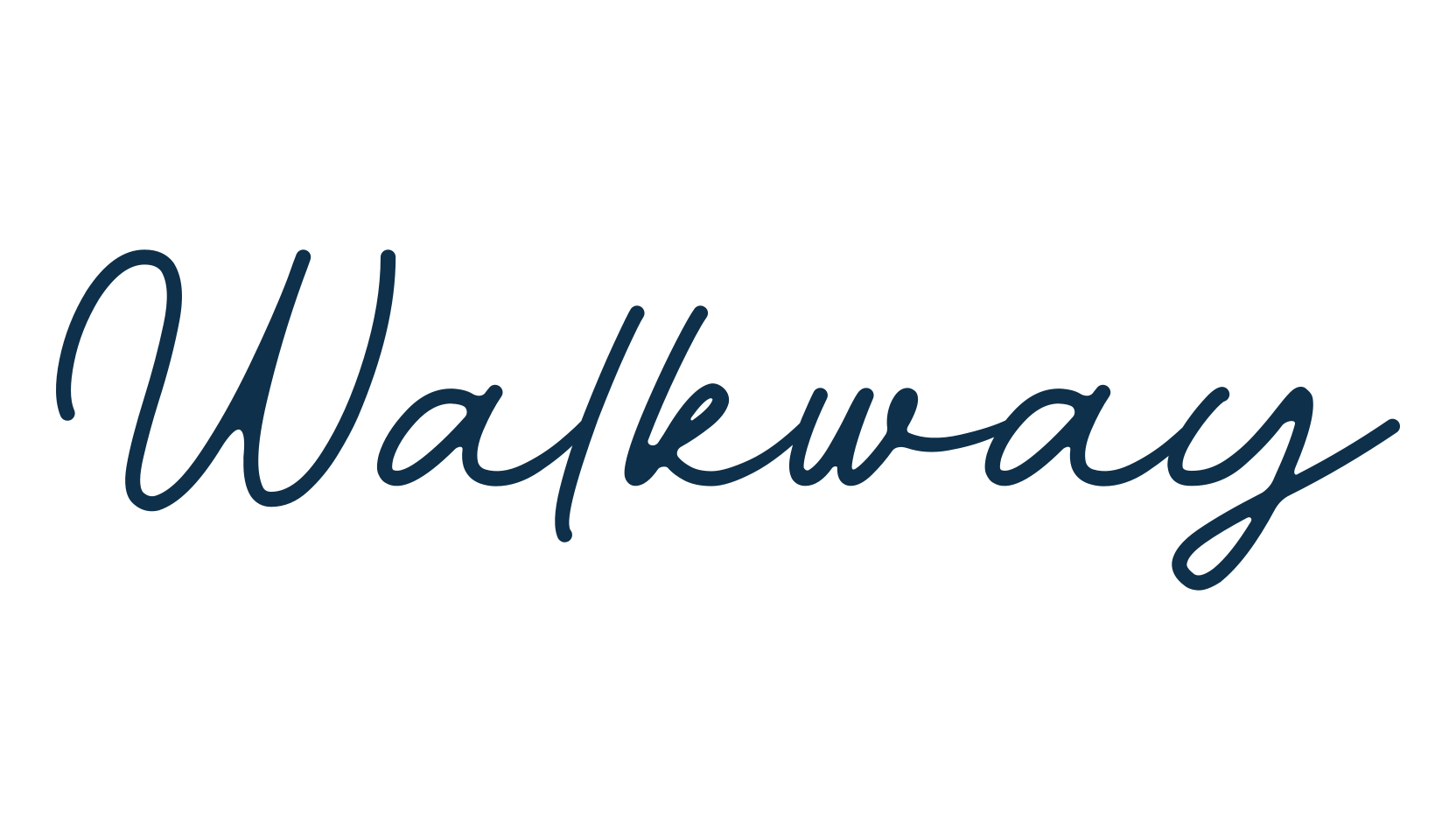 Walkway (walkway-2), handwriting font preview