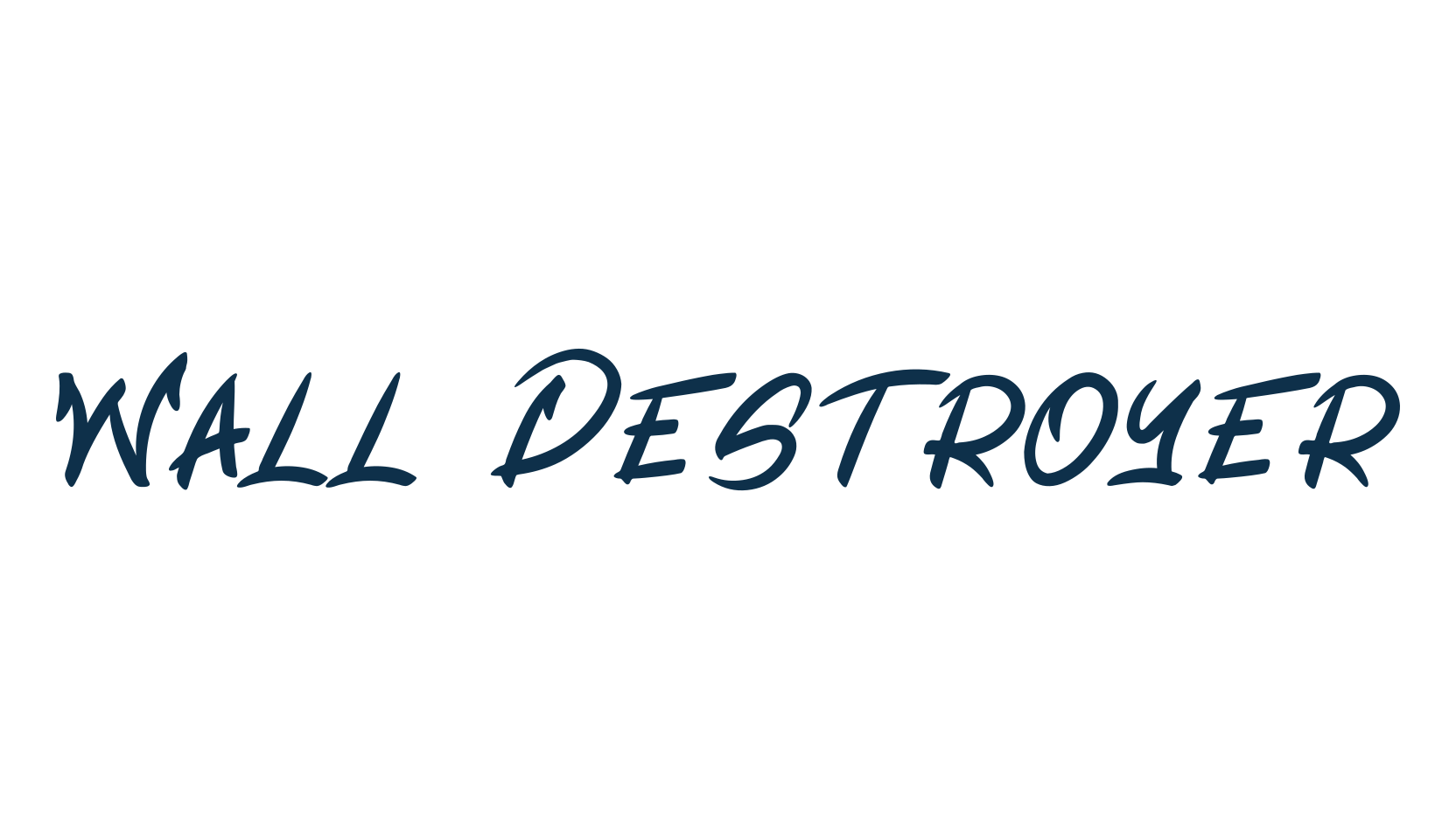Wall Destroyer, display market font preview
