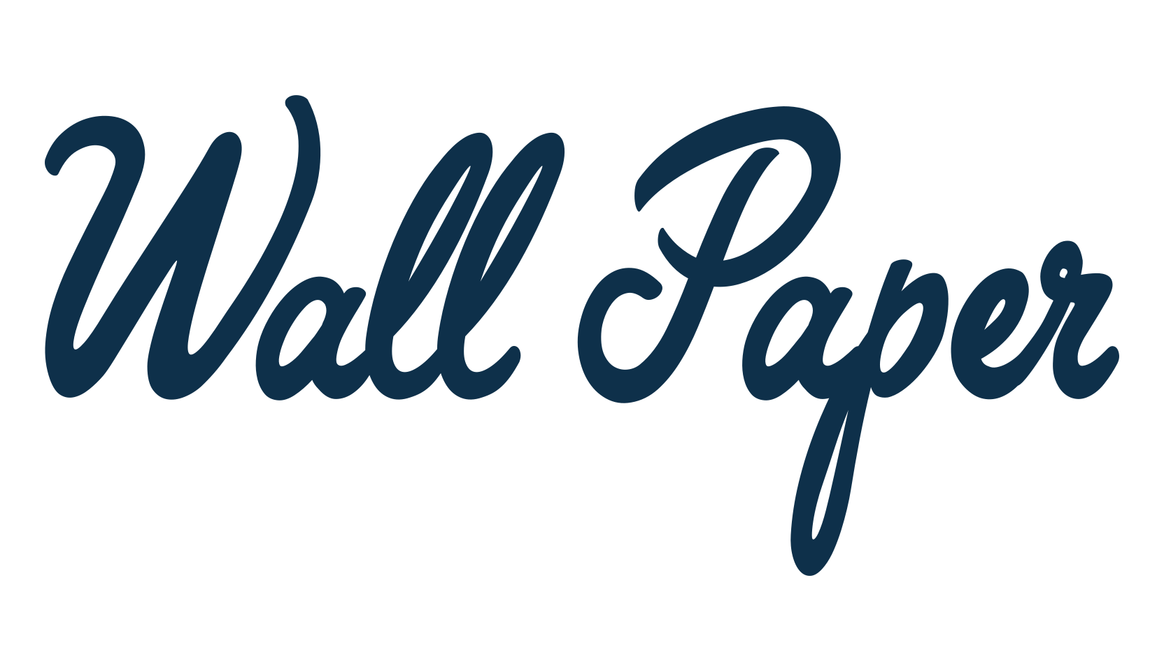 Wall Paper, fancy various decorative script calligraphy font preview