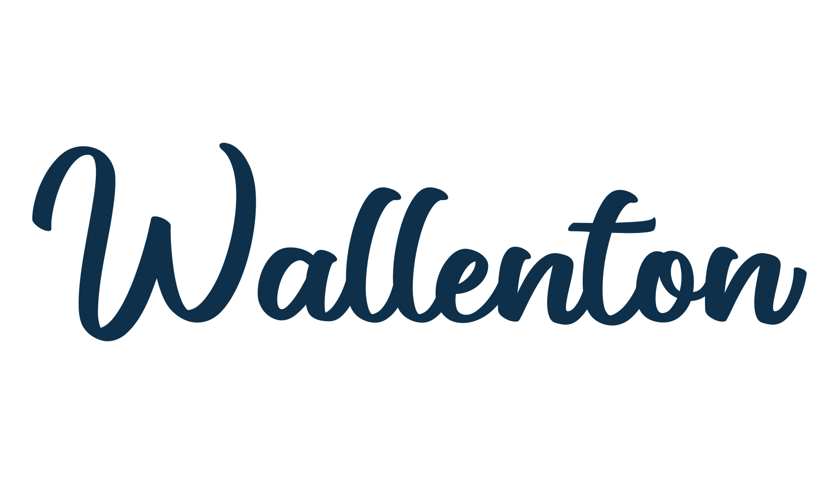 Wallenton, script calligraphy fancy decorative font preview