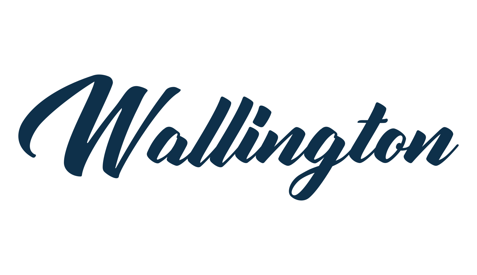 Wallington (wallington-2), brush font preview