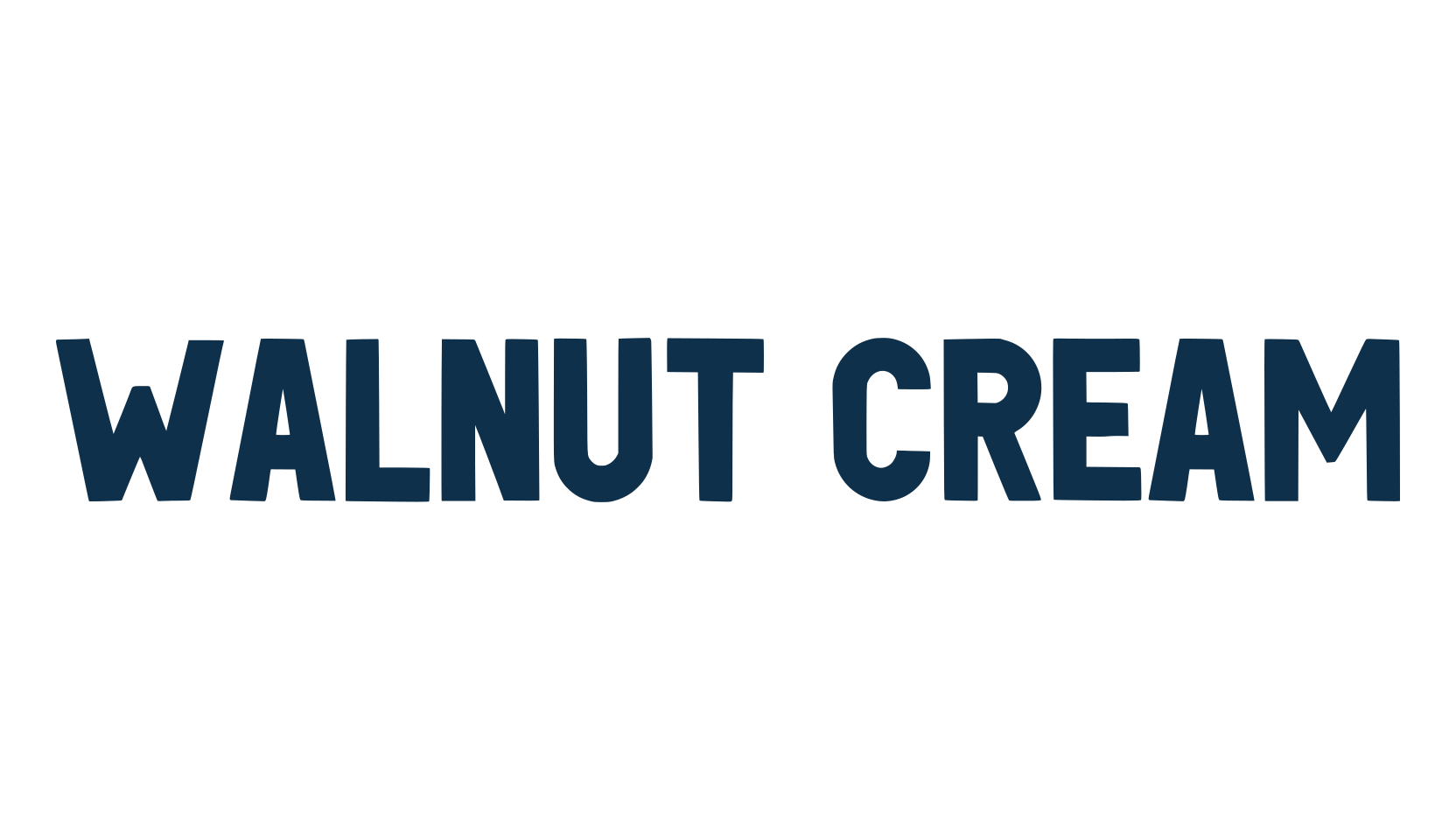 Walnut Cream, various font preview