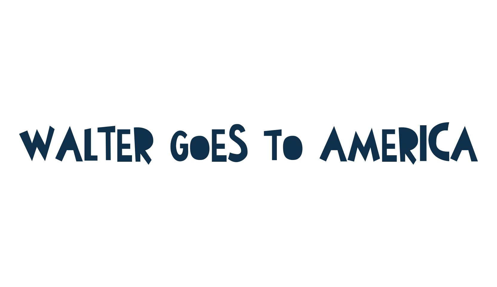 Walter Goes To America, fancy cartoon decorative font preview