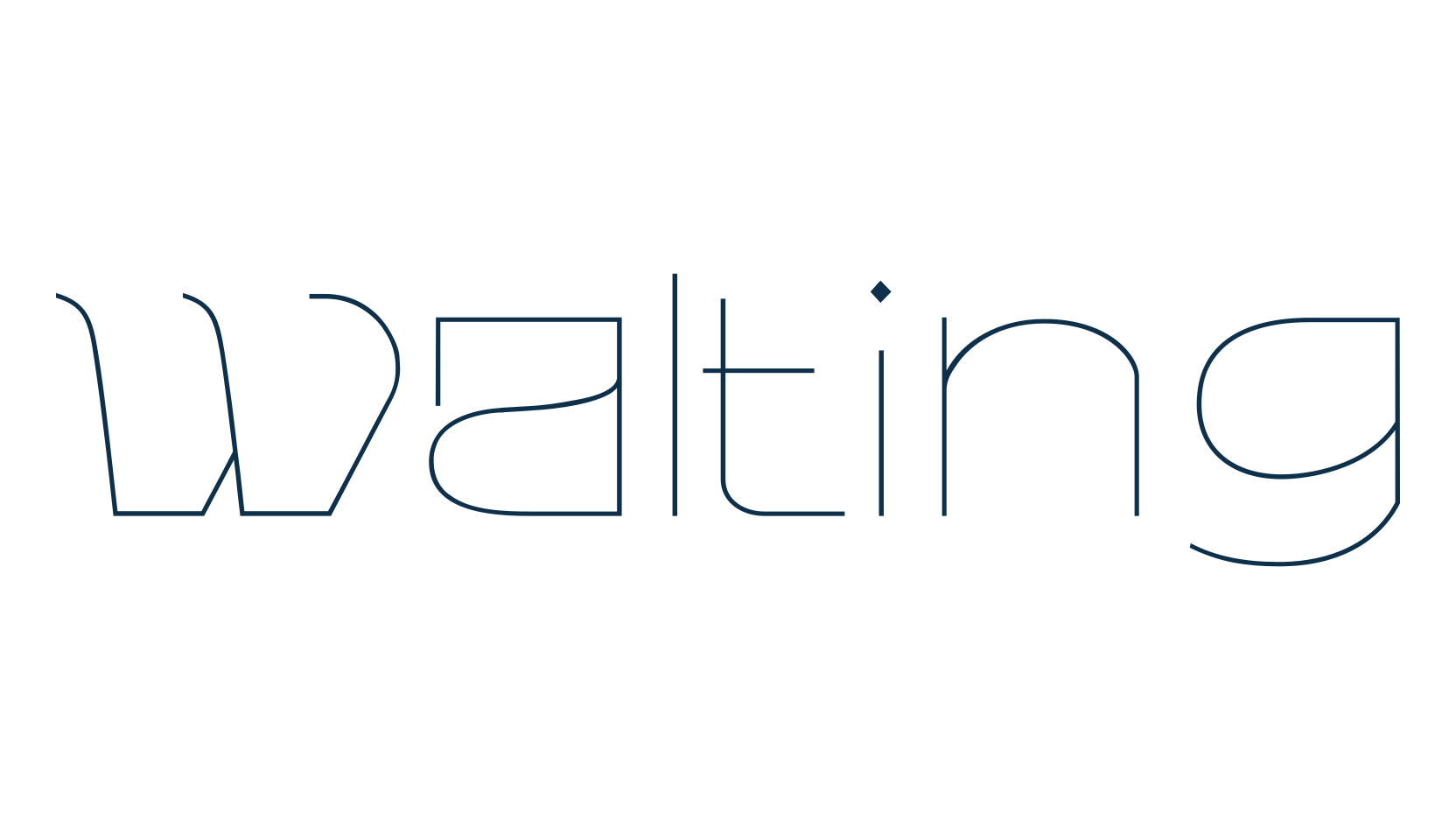 Walting, groovy font preview
