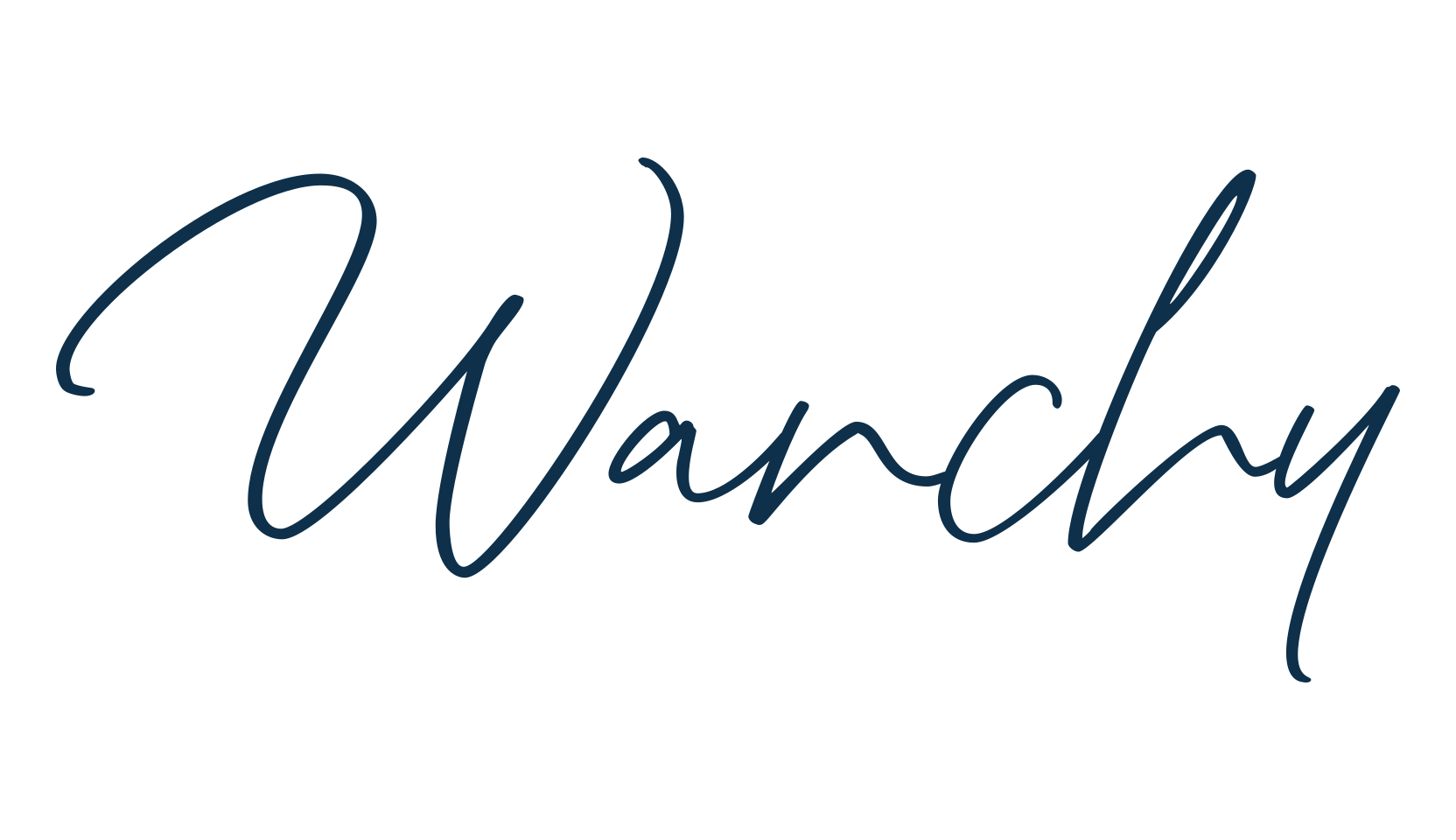 Wanchy, handwriting font preview