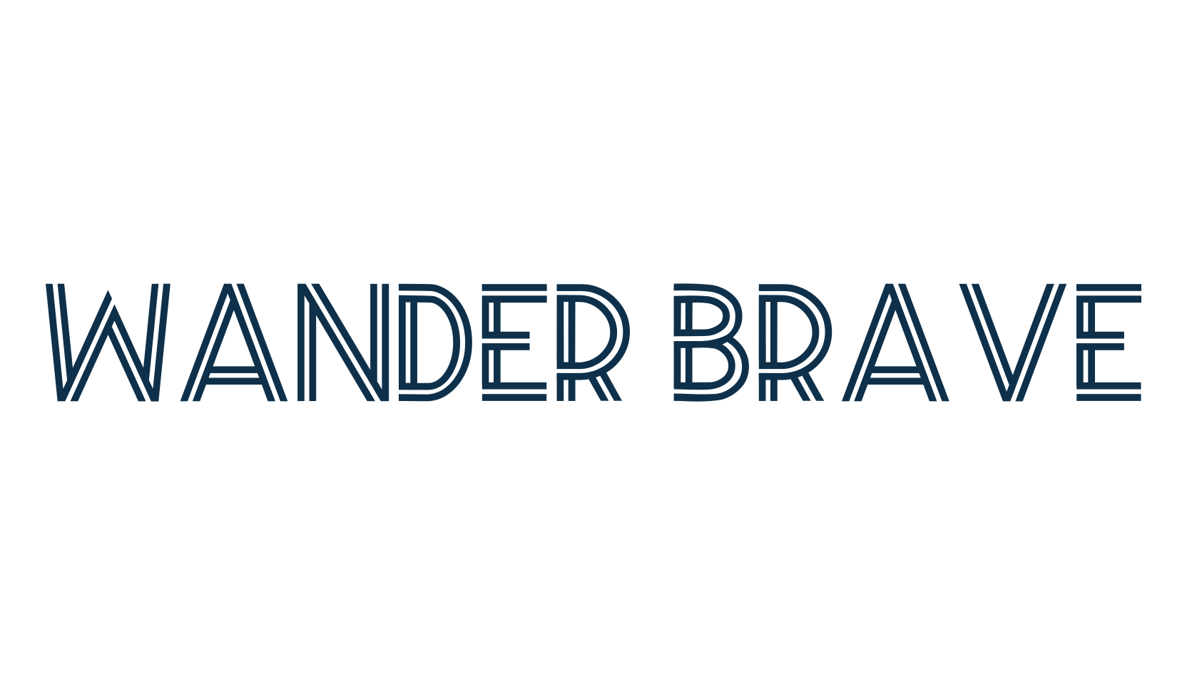 Wander Brave, fancy retro decorative font preview