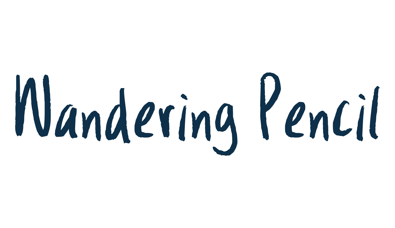 Wandering Pencil, handwriting font preview