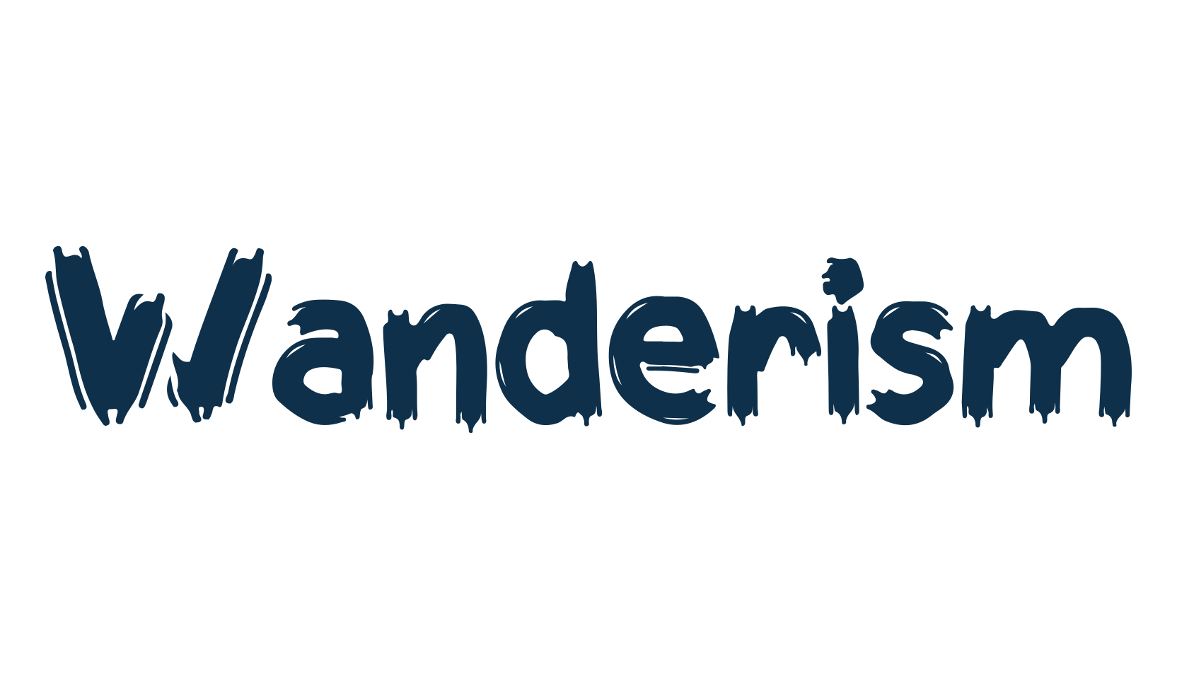 Wanderism, brush font preview
