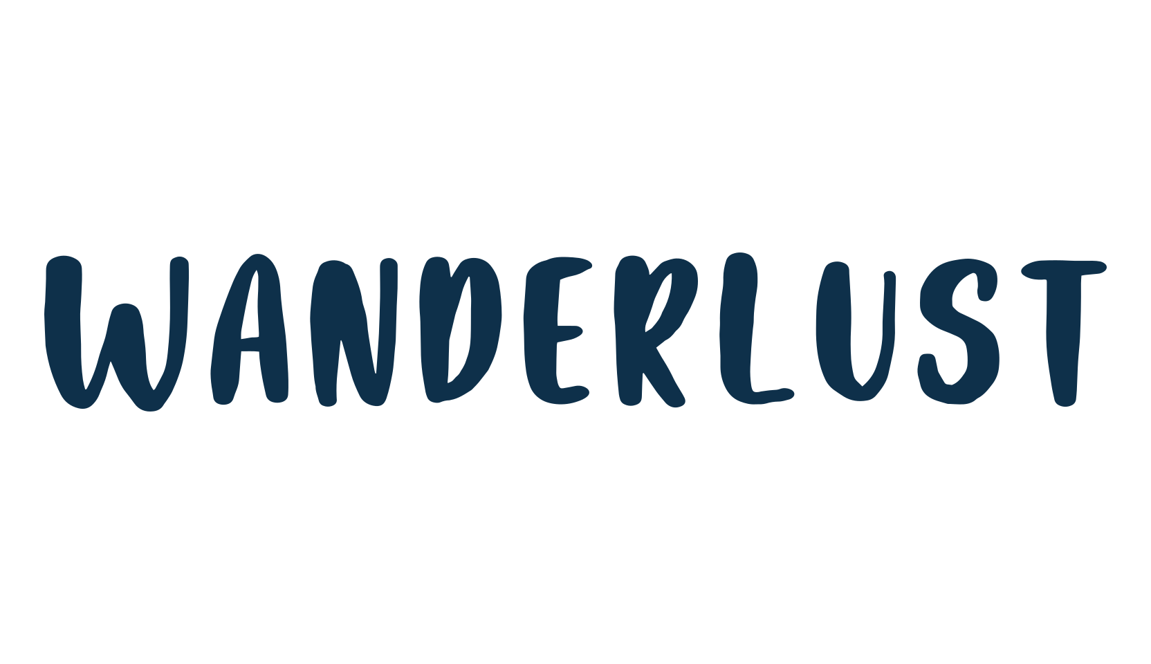 Wanderlust, various font preview