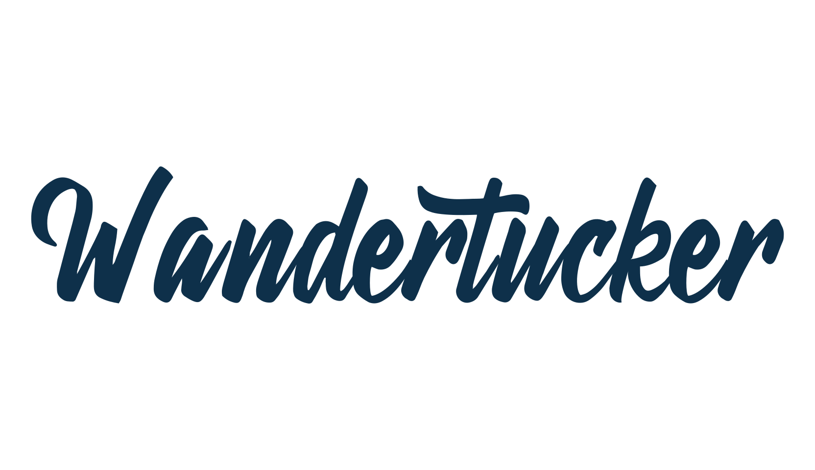 Wandertucker, brush font preview