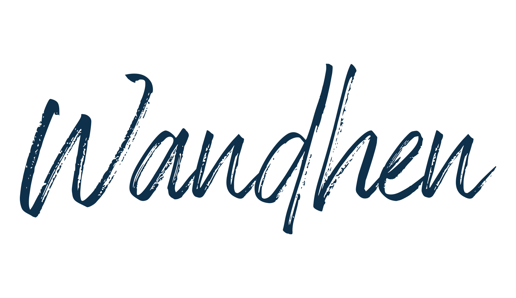 Wandhen, brush font preview
