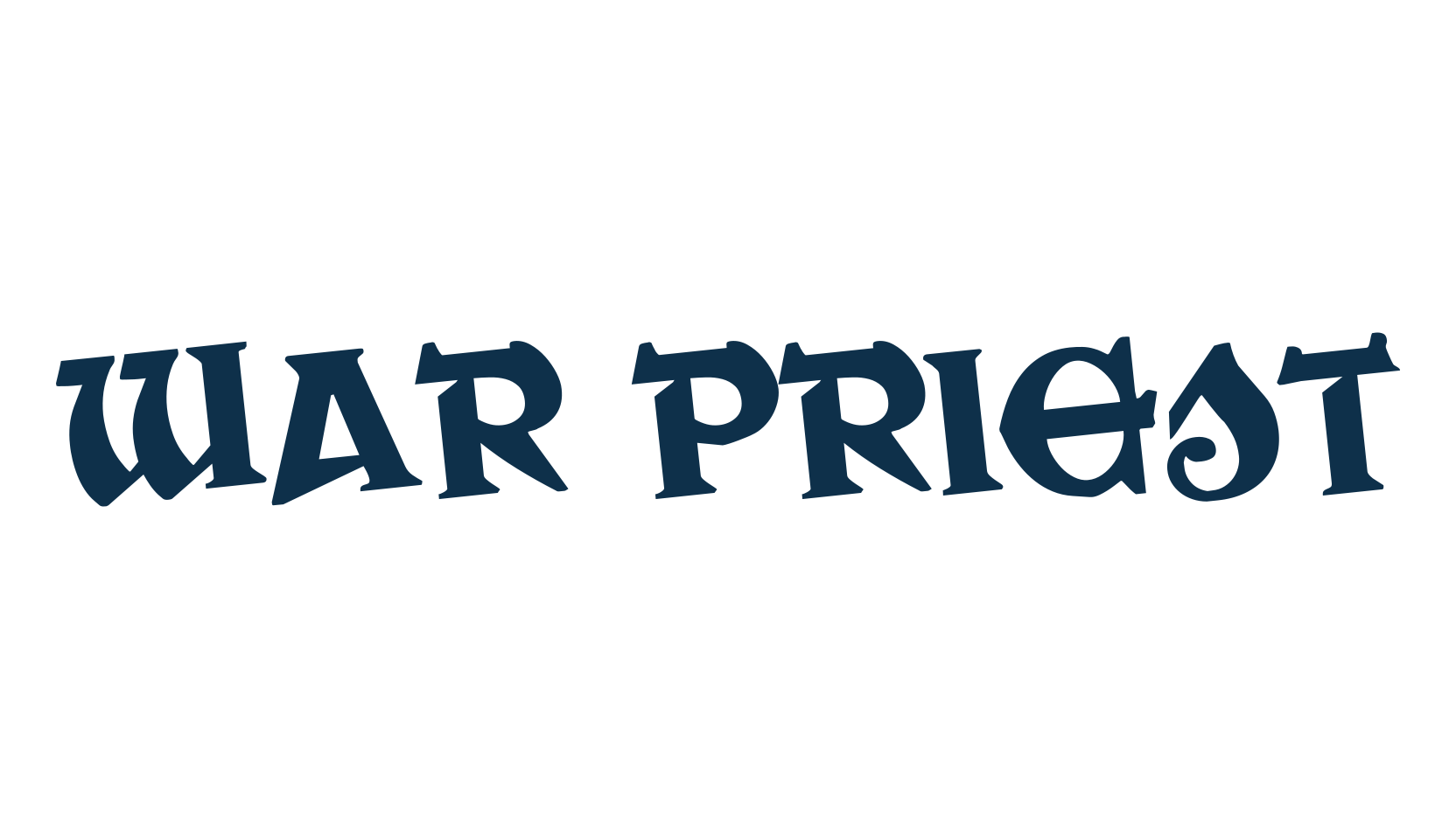 War Priest, gothic modern font preview