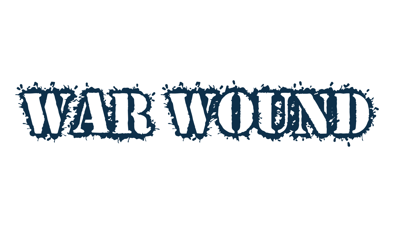 War Wound, fancy stencil, army decorative font preview