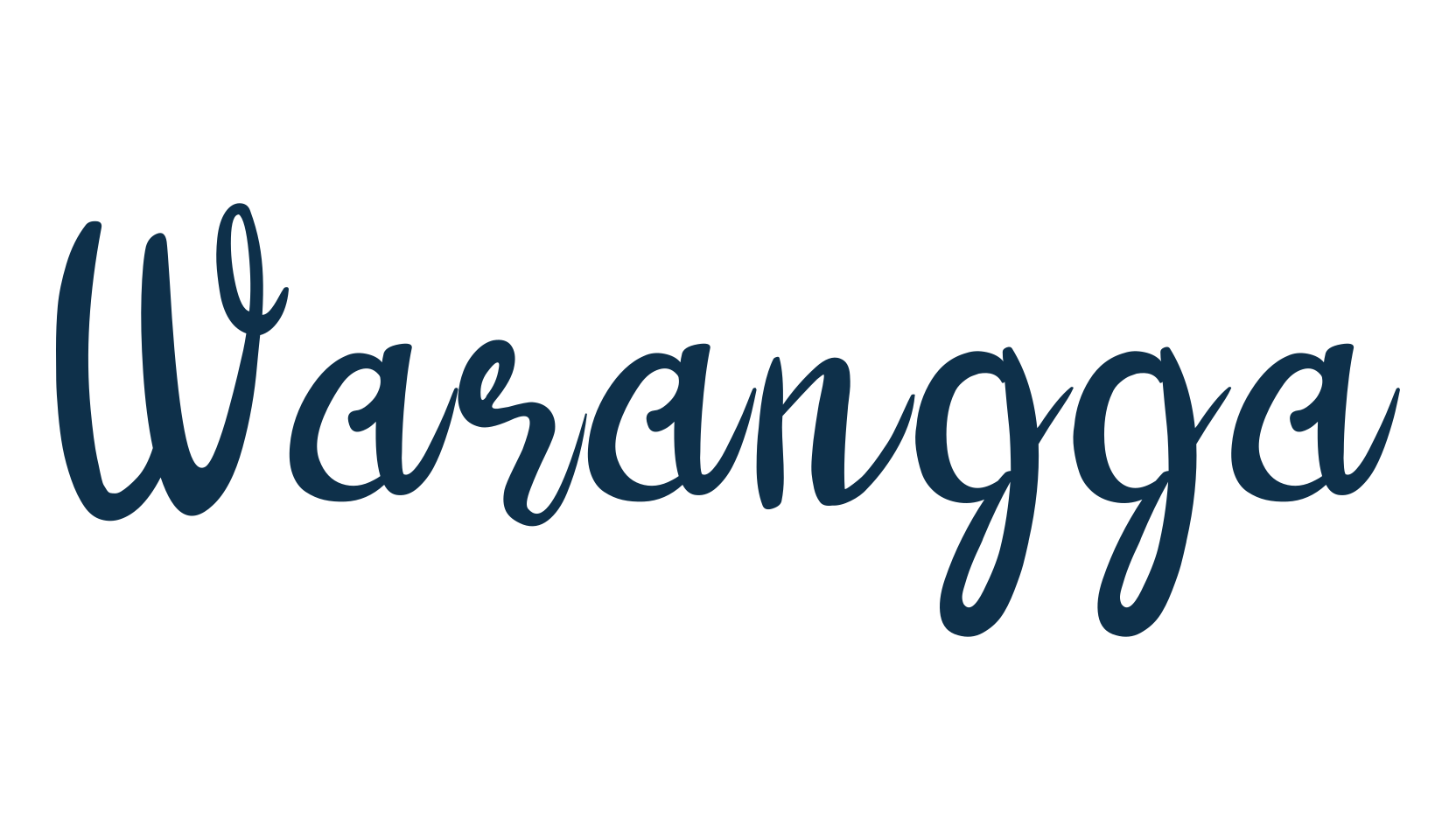 Warangga, script handwritten fancy decorative calligraphy font preview