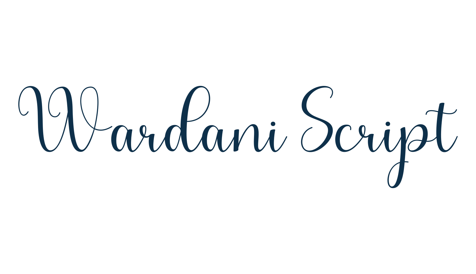 Wardani Script, script calligraphy fancy decorative font preview