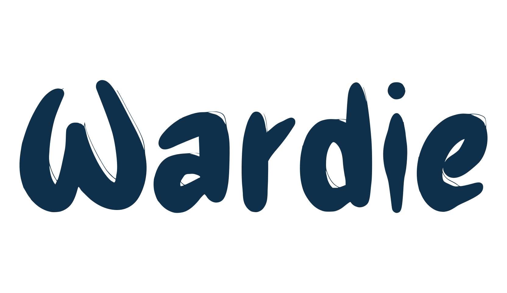 Wardie, script brush fancy decorative calligraphy font preview