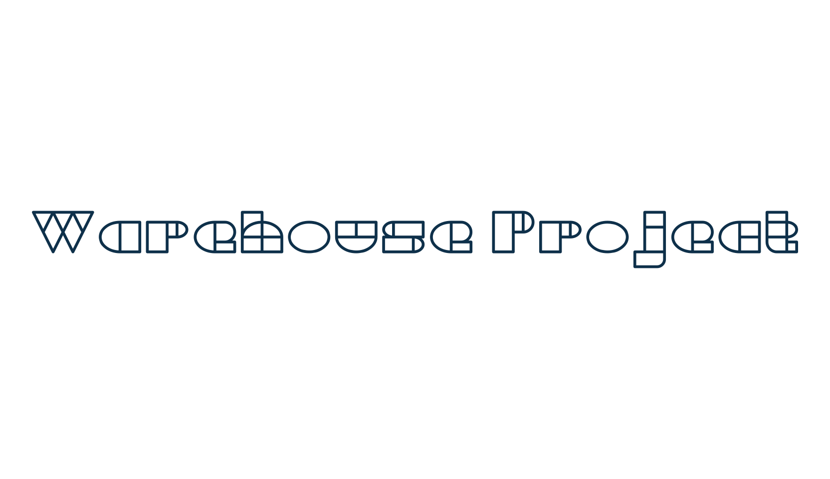 Warehouse Project, fancy various techno sci-fi font preview