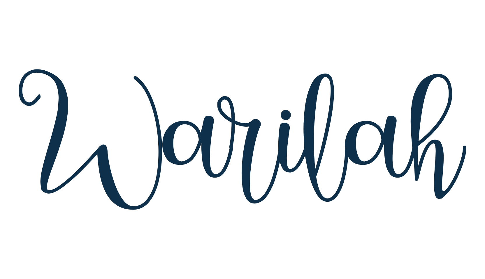 Warilah, calligraphy font preview