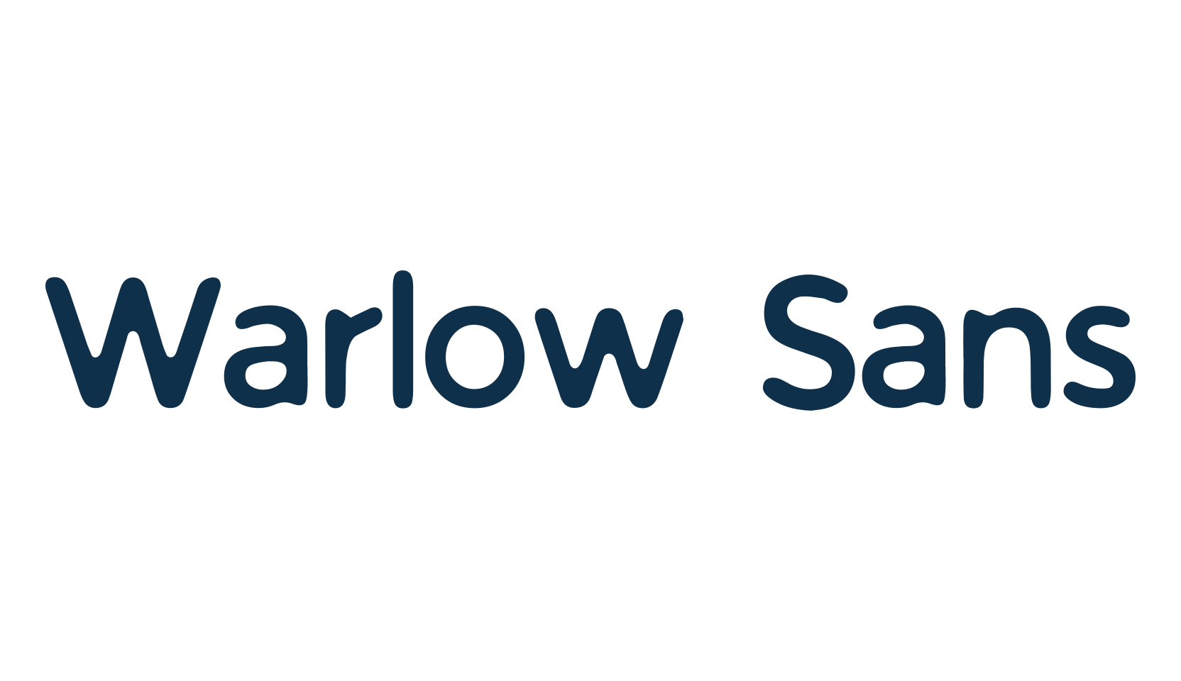 Warlow Sans, fancy various basic font preview