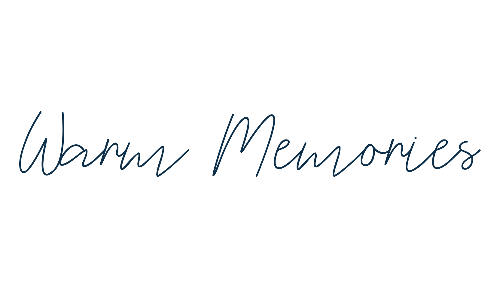 Warm Memories, script handwritten fancy decorative calligraphy font preview