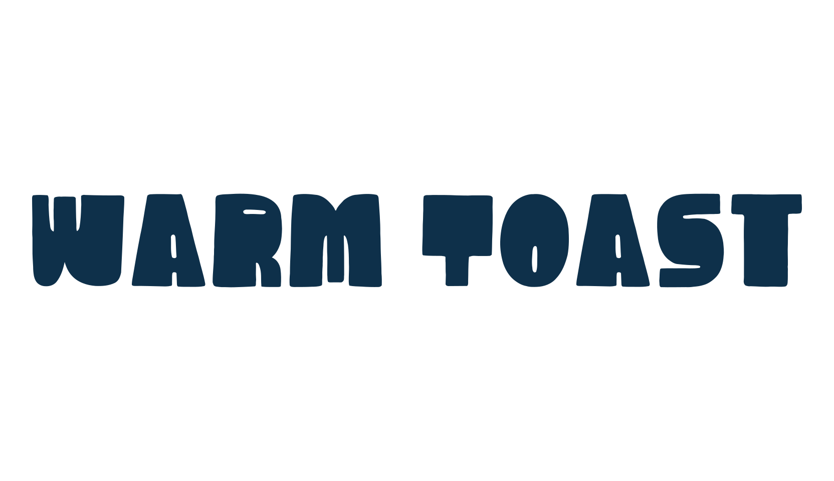 Warm Toast, groovy font preview