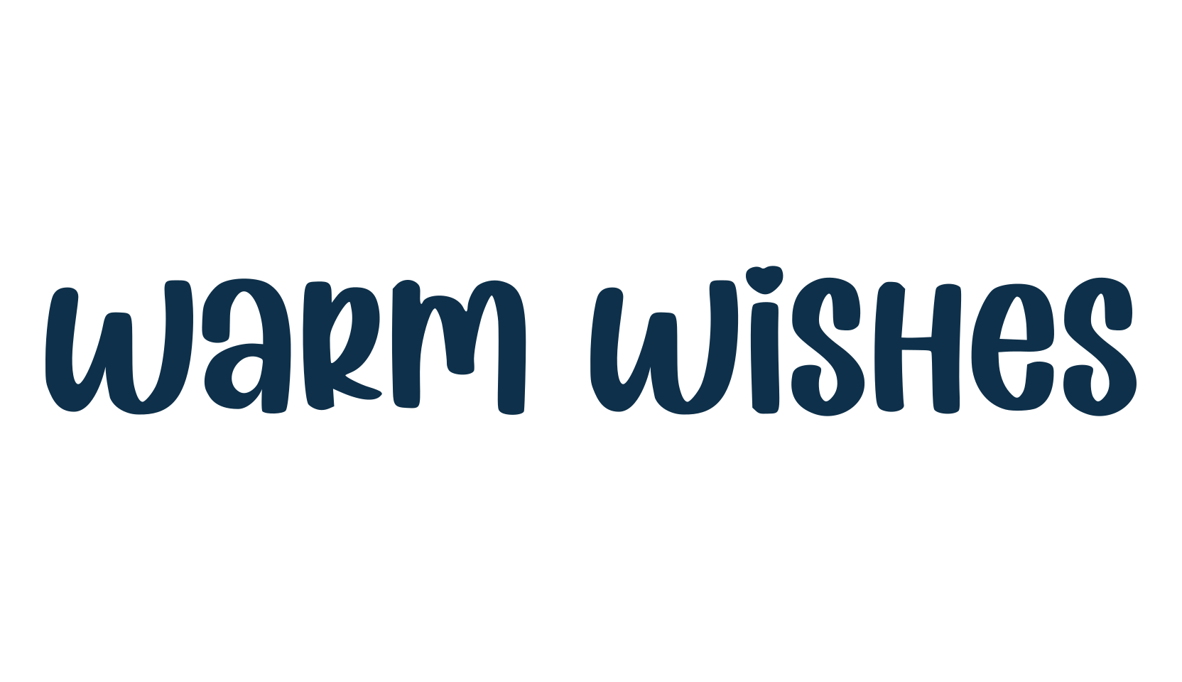 Warm Wishes, various font preview