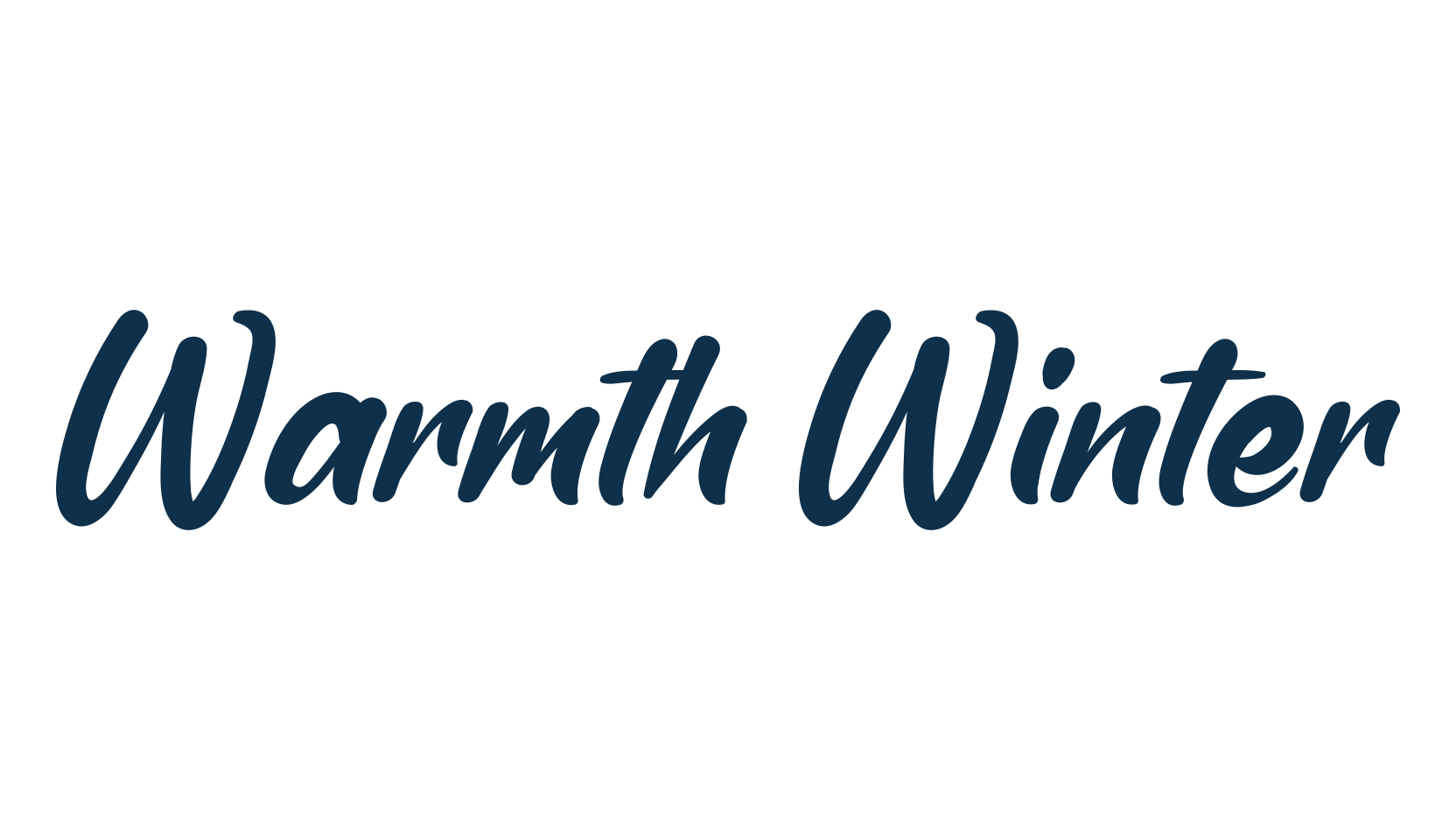 Warmth Winter, fancy various decorative script calligraphy font preview