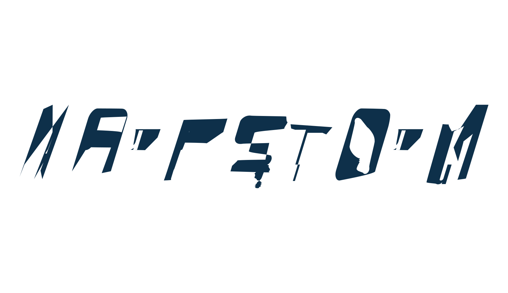 WarpStorm, distorted font preview