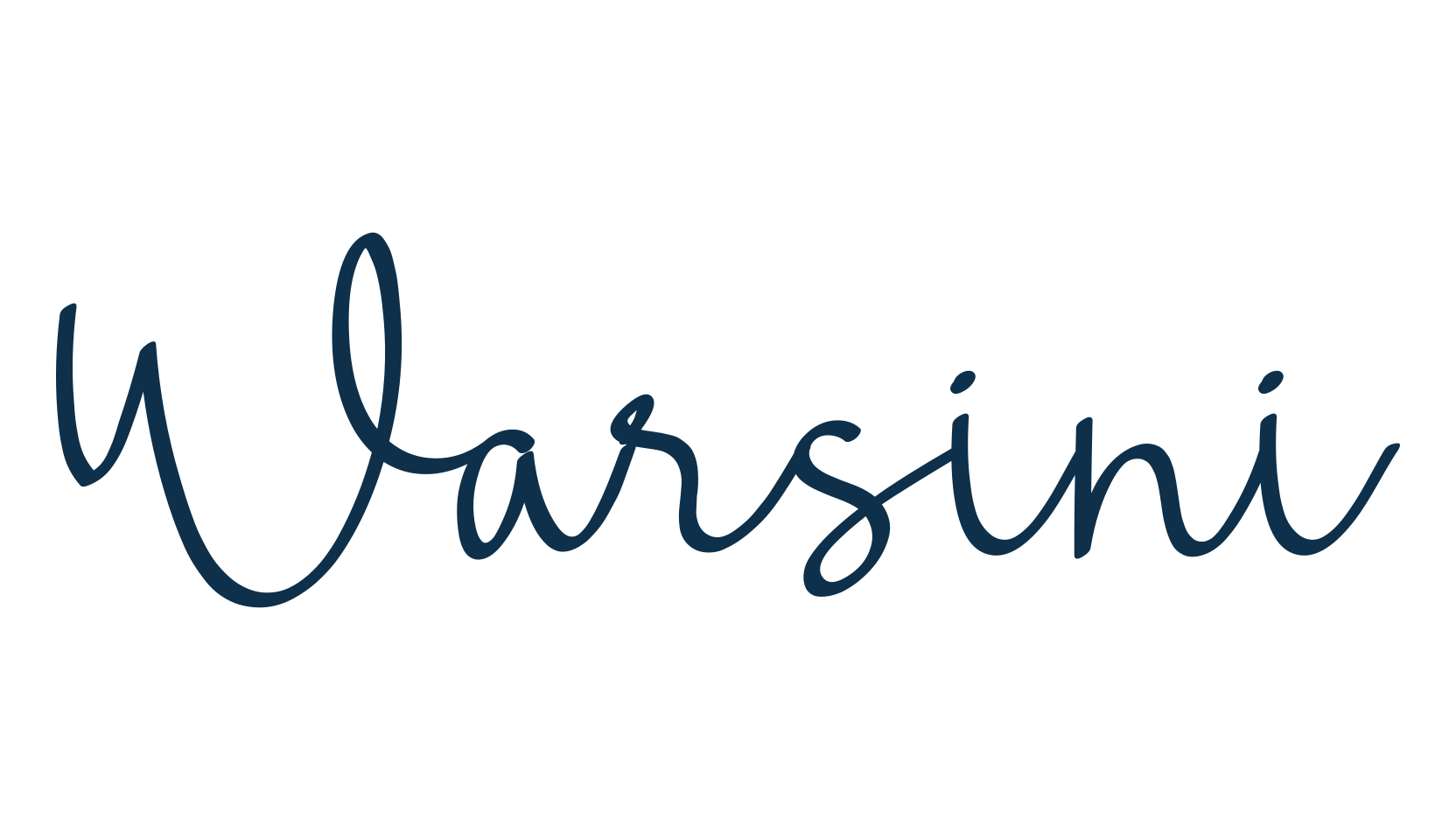 Warsini, handwriting font preview