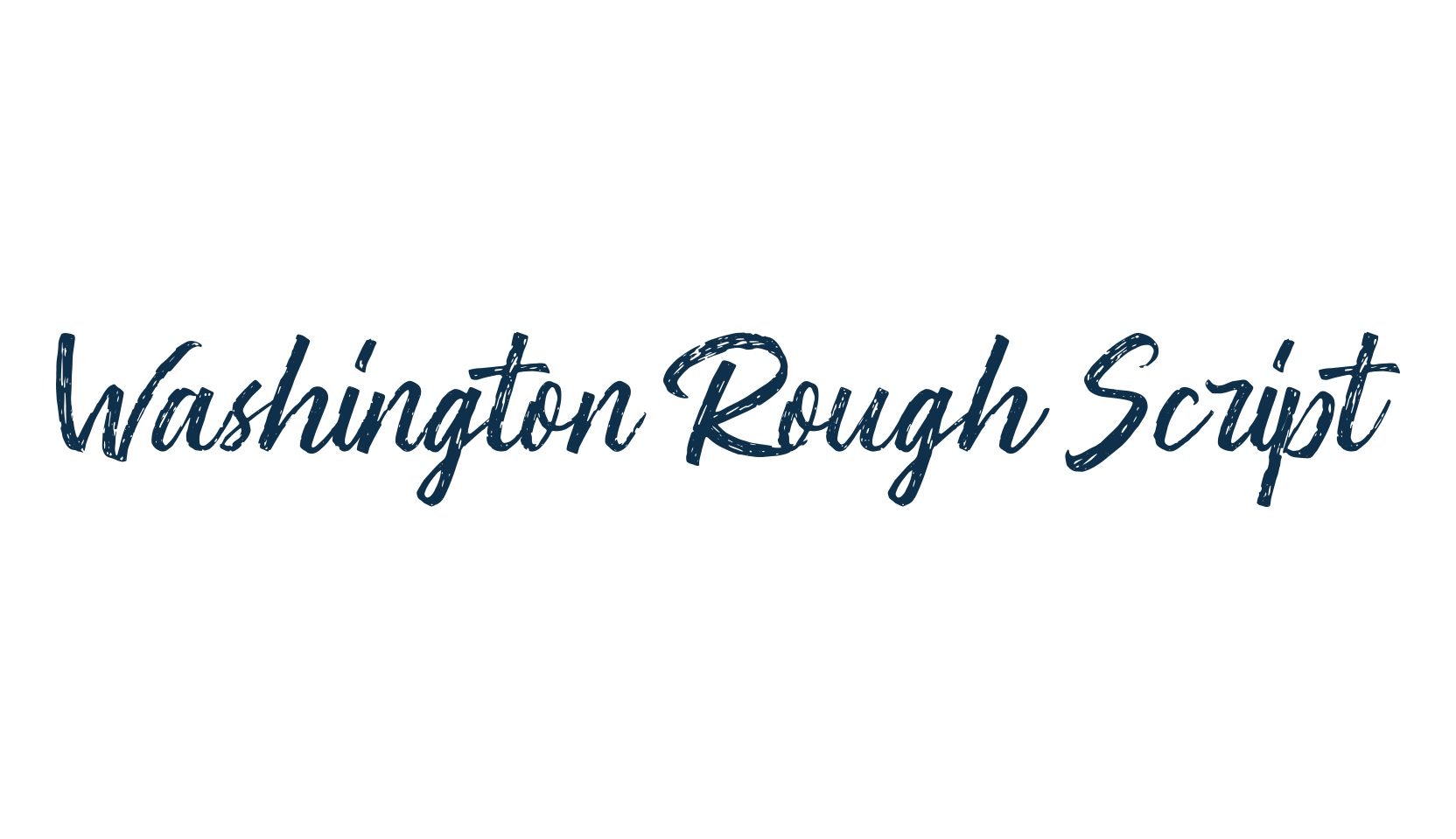Washington Rough Script, brush font preview