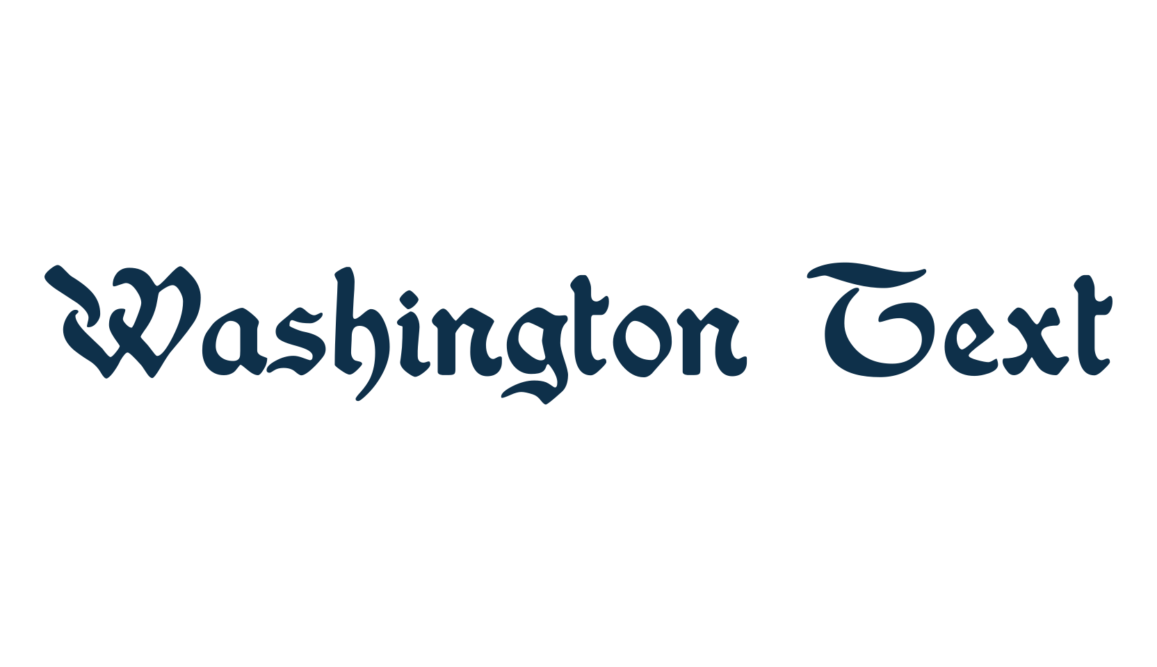 Washington Text, gothic medieval font preview