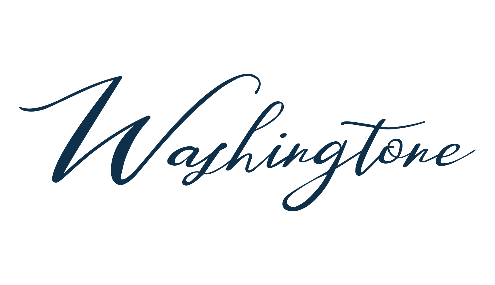 Washingtone, calligraphy font preview