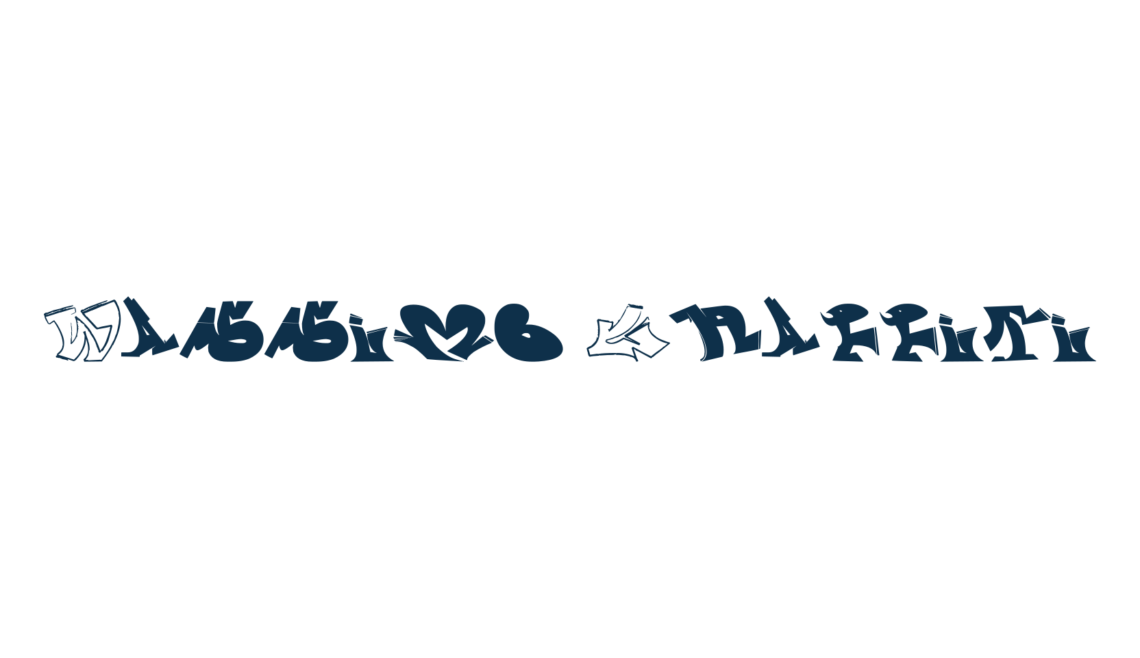 Wassimo Graffiti, graffiti font preview