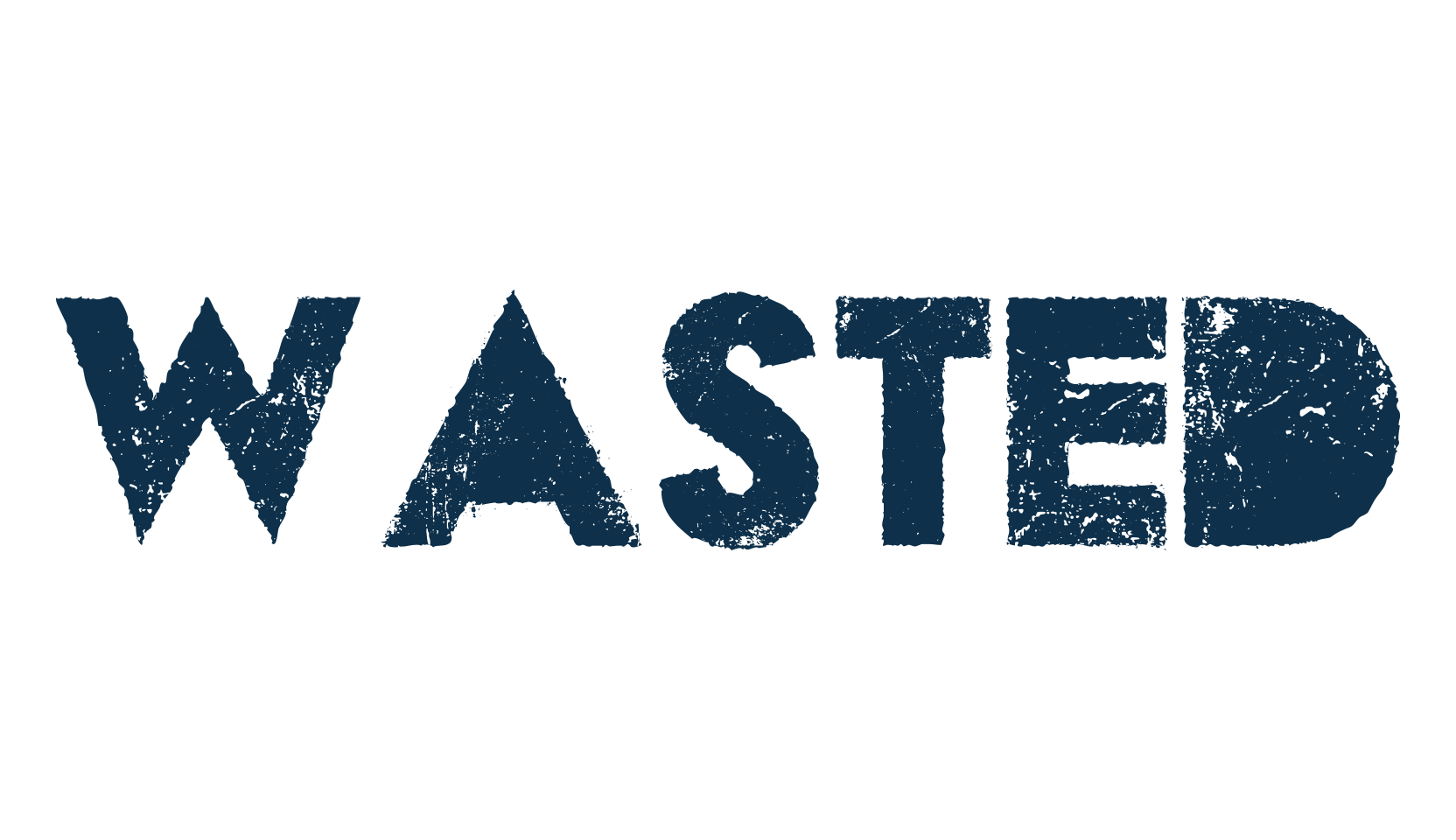Wasted, fancy eroded decorative font preview
