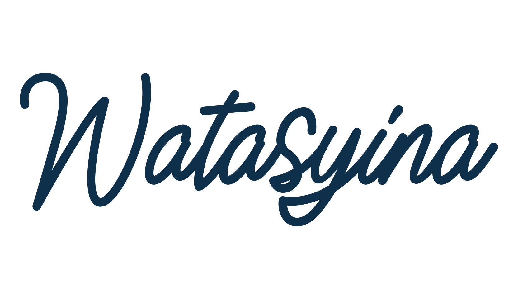 Watasyina, script handwritten fancy decorative calligraphy font preview