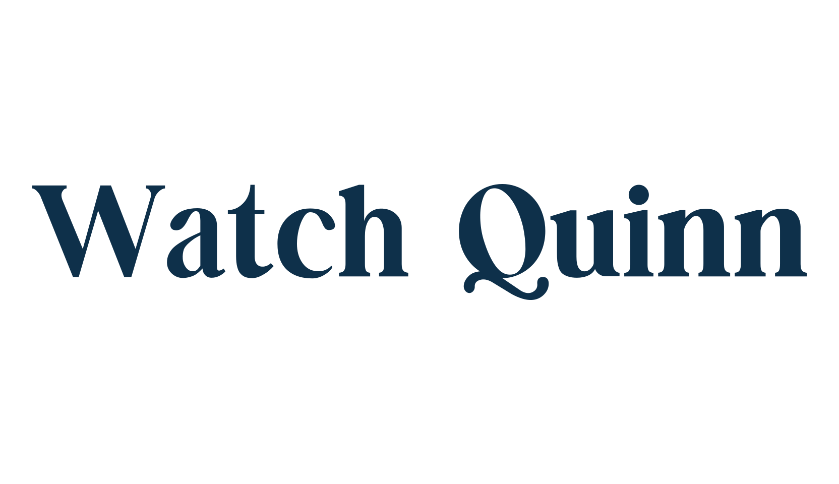 Watch Quinn, basic serif font preview
