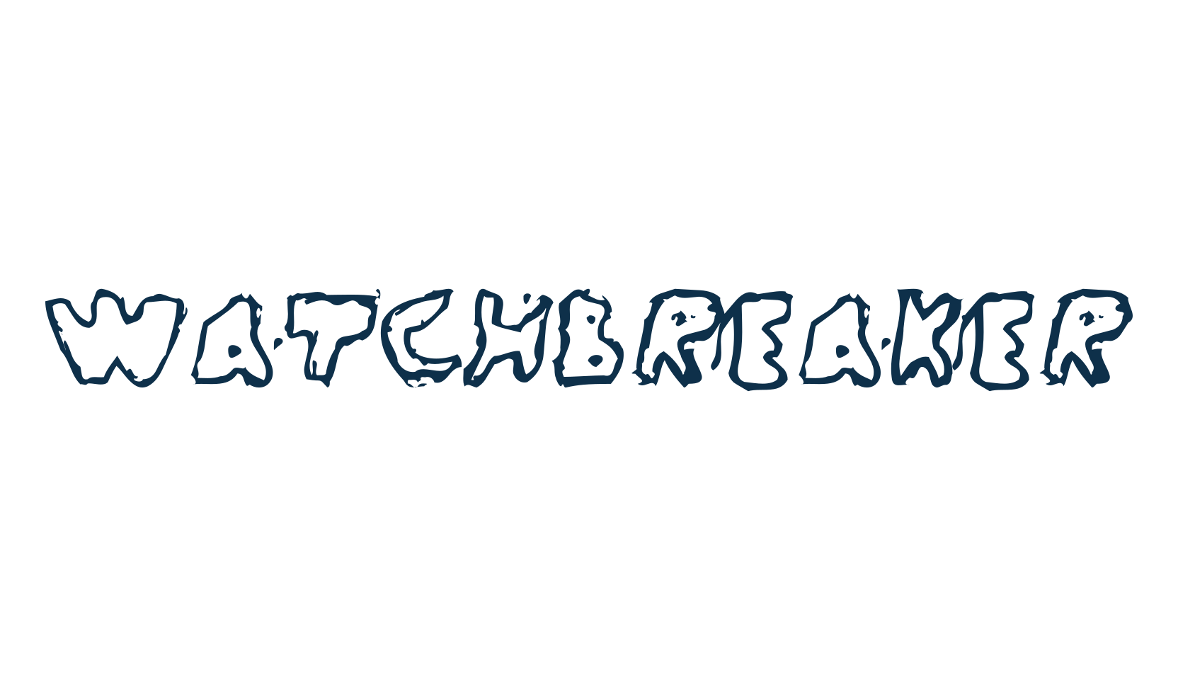 WatchBreaker, fancy destroy decorative font preview