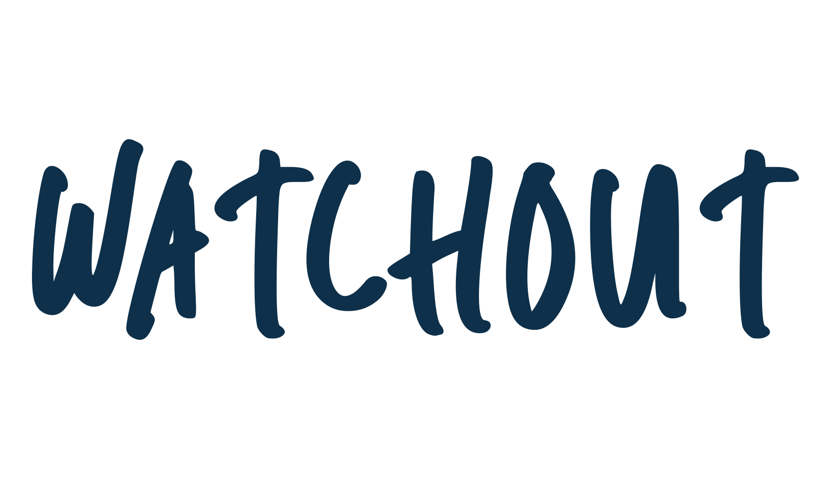 Watchout, script handwritten fancy decorative calligraphy font preview